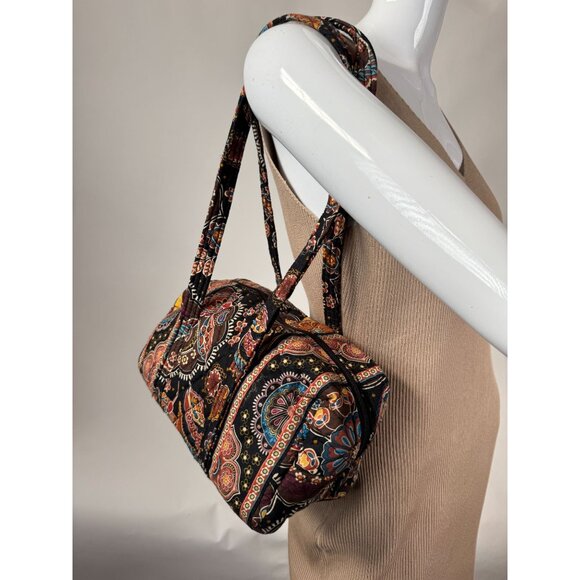 Vera Bradley Quilted Cotton Shoulder Bag In Bohemian Paisley Print - Picture 2 of 13